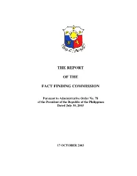The Report of the Fact Finding Commission