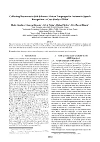 Collecting Resources in Sub-Saharan African Languages for Automatic Speech Recognition: a Case Study of Wolof