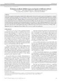 Evaluation of Allicin Stability in Processed Garlic of Different Cultivars