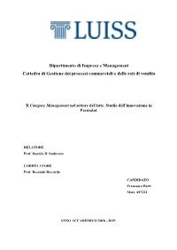Category Management Nel Settore Del Latte