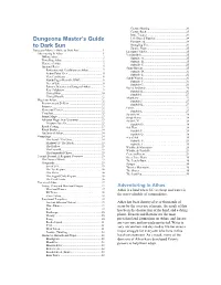 Dungeons Master's Guide to Dark