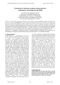 Nonclassical Vibration Analysis of Piezoelectric Nanosensor Conveying Viscous Fluid