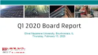 Q1 2020 EAKC Bod Report