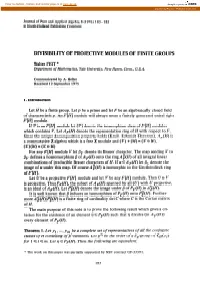 Divisibility of Projective Modules of Finite Groups