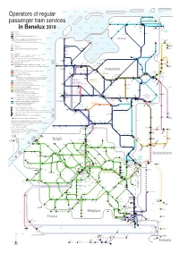 Operators of Regular Passenger Train Services in Benelux