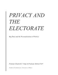 Privacy and the Electorate
