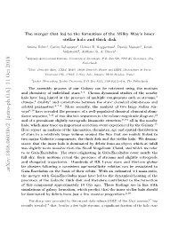 Arxiv:1806.06038V2 [Astro-Ph.GA] 31 Oct 2018 Gaia-Enceladus on the Basis of Their Orbits