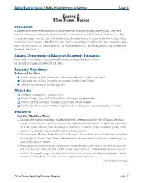 Blue Barrel Basics at a Glance: in This Lesson Students Review Methods of Source Reduction: Reducing, Reusing, and Recycling