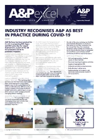 Industry Recognises A&P As Best in Practice During