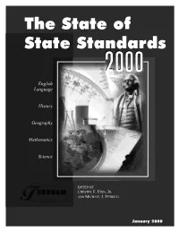 The State of State Standards 2000 English Language