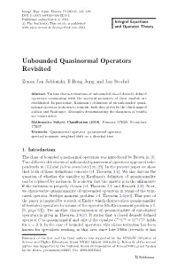 Unbounded Quasinormal Operators Revisited