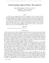 Understanding Optical Music Recognition