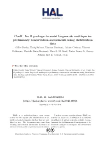 Conr: an R Package to Assist Large-Scale Multispecies
