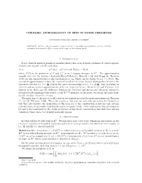 One-Sided Approximation of Sets of Finite Perimeter 1