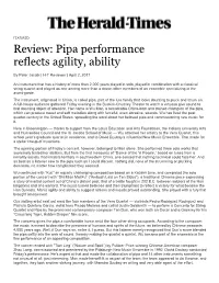 Pipa Performance Reflects Agility, Ability