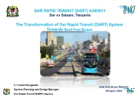 The Transformation of Dar Rapid Transit (DART) System Towards Soot-Free Buses