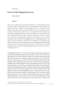 Chapter 3 Poetics of the Shipping Forecast