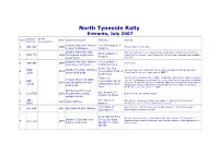 North Tyneside Rally