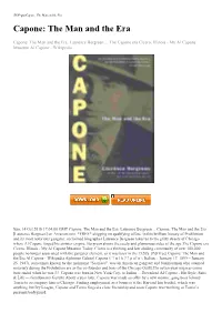 [Pdf Free] Capone: the Man and The