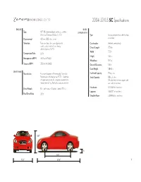 2004 LEXUS SC Specifications