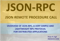 Json Remote Procedure Call