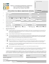 MINOR SUBDIVISION APPROVAL Total Fee & Calculation