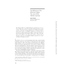 The Diffusion of the Alfonsine Tables: the Case of the Tabulae Resolutae