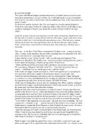 By DAVID LESER Two Years After Heath Ledger Scandalised Sections
