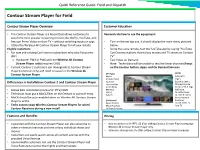 Contour Stream Player for Field