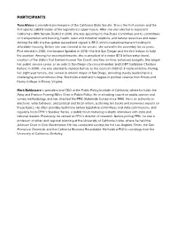 Event Participant Bios 080720