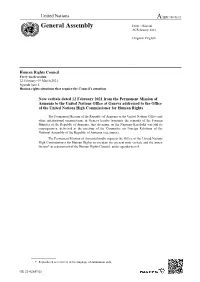 General Assembly Distr.: General 26 February 2021