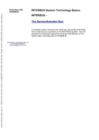 INTERBUS System Technology Basics INTERBUS