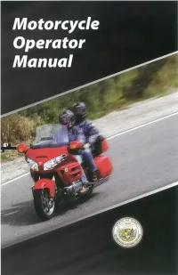 Motorcycle Operator Manual