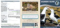 SAUNDERS ISLAND Purchase, Completing the Relevant Sections