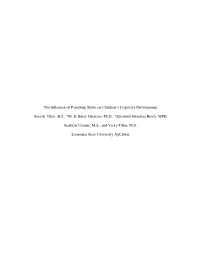 The Influence of Parenting Styles on Children's Cognitive Development