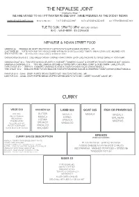 The Nepalese Joint Curry