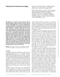 Thinning of the Cerebral Cortex in Aging David H
