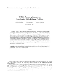 DHIES: an Encryption Scheme Based on the Diffie-Hellman Problem