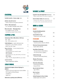 Drink List Sep 2019.Pub