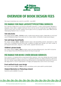Overview of Book Design Fees
