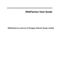 Webfaction User Guide