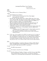 Annotated Flint Water Crisis Timeline 2009 2010