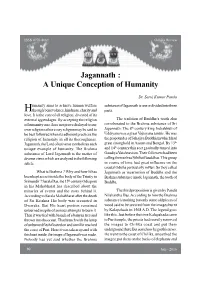 Jagannath : a Unique Conception of Humanity