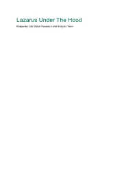 Lazarus Under the Hood Kaspersky Lab Global Research and Analysis Team Executive Summary