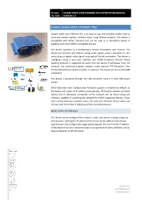 Hasseb Audio Over Ethernet Pro Instructions Manual Version