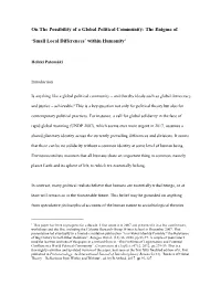 Is a Global Identity Possible? the Relevance of Big History to Self-Other Relations”, Refugee Watch, (13):36, 2010, Pp.53-77