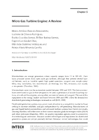 Micro Gas Turbine Engine: a Review