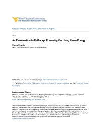 An Examination to Pathways Powering Car Using Clean Energy