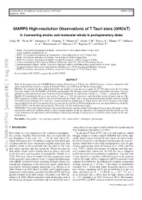GIARPS High-Resolution Observations of T Tauri Stars (Ghost). II