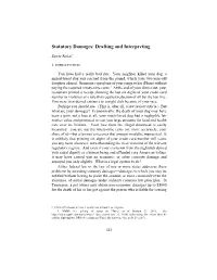 Statutory Damages: Drafting and Interpreting